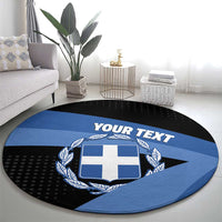 Personalised Greece Hellas Round Carpet Coat Of Arms - Wonder Print Shop