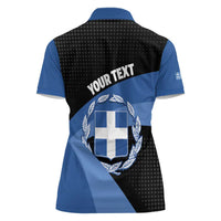 Personalised Greece Hellas Women Polo Shirt Coat Of Arms - Wonder Print Shop