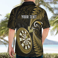 Personalised New Zealand Darts Hawaiian Shirt Happiness Is A Tight Threesome Maori Gold - Wonder Print Shop