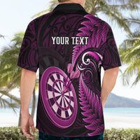 Personalised New Zealand Darts Hawaiian Shirt Happiness Is A Tight Threesome Maori Pink - Wonder Print Shop
