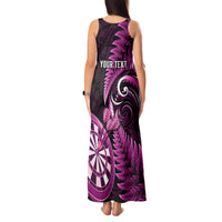 Personalised New Zealand Darts Tank Maxi Dress Happiness Is A Tight Threesome Maori Pink - Wonder Print Shop