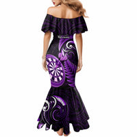New Zealand Darts Mermaid Dress Happiness Is A Tight Threesome Maori Purple - Wonder Print Shop
