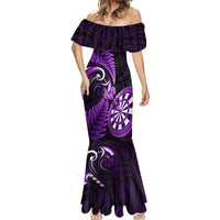 New Zealand Darts Mermaid Dress Happiness Is A Tight Threesome Maori Purple - Wonder Print Shop