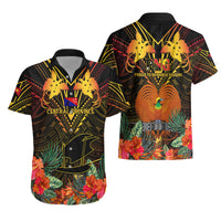 Papua New Guinea Central Province Hawaiian Shirt Papua Niugini Coat Of Arms With Flag Style - Wonder Print Shop