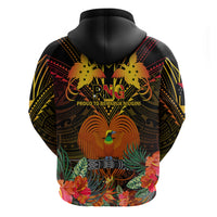 Papua New Guinea Central Province Hoodie Papua Niugini Coat Of Arms With Flag Style - Wonder Print Shop