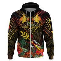 Papua New Guinea Chimbu Province Hoodie Papua Niugini Coat Of Arms With Flag Style - Wonder Print Shop