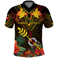 Papua New Guinea Chimbu Province Polo Shirt Papua Niugini Coat Of Arms With Flag Style - Wonder Print Shop