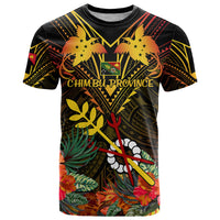 Papua New Guinea Chimbu Province T Shirt Papua Niugini Coat Of Arms With Flag Style - Wonder Print Shop