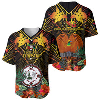 Papua New Guinea East New Britain Province Baseball Jersey Papua Niugini Coat Of Arms With Flag Style - Wonder Print Shop