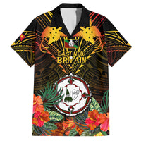 Papua New Guinea East New Britain Province Family Matching Puletasi Dress and Hawaiian Shirt Papua Niugini Coat Of Arms With Flag Style - Wonder Print Shop