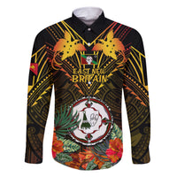 Papua New Guinea East New Britain Province Family Matching Short Sleeve Bodycon Dress and Hawaiian Shirt Papua Niugini Coat Of Arms With Flag Style - Wonder Print Shop