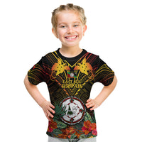 Papua New Guinea East New Britain Province Kid T Shirt Papua Niugini Coat Of Arms With Flag Style - Wonder Print Shop