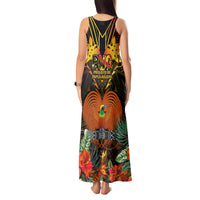 Papua New Guinea East New Britain Province Tank Maxi Dress Papua Niugini Coat Of Arms With Flag Style - Wonder Print Shop
