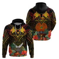 Papua New Guinea Western Province Hoodie Papua Niugini Coat Of Arms With Flag Style - Wonder Print Shop