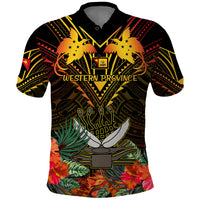 Papua New Guinea Western Province Polo Shirt Papua Niugini Coat Of Arms With Flag Style - Wonder Print Shop
