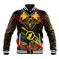 Papua New Guinea Southern Highlands Province Baseball Jacket Papua Niugini Coat Of Arms With Flag Style - Wonder Print Shop