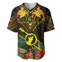 Papua New Guinea Southern Highlands Province Baseball Jersey Papua Niugini Coat Of Arms With Flag Style - Wonder Print Shop