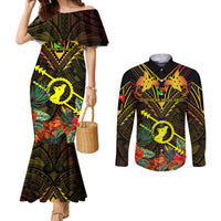 papua-new-guinea-southern-highlands-province-couples-matching-mermaid-dress-and-long-sleeve-button-shirts-papua-niugini-coat-of-arms-with-flag-style