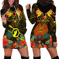 Papua New Guinea Southern Highlands Province Hoodie Dress Papua Niugini Coat Of Arms With Flag Style - Wonder Print Shop