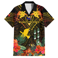 Papua New Guinea Manus Province Family Matching Puletasi Dress and Hawaiian Shirt Papua Niugini Coat Of Arms With Flag Style - Wonder Print Shop