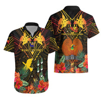 Papua New Guinea Manus Province Hawaiian Shirt Papua Niugini Coat Of Arms With Flag Style - Wonder Print Shop