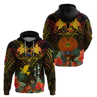 Papua New Guinea Manus Province Hoodie Papua Niugini Coat Of Arms With Flag Style - Wonder Print Shop