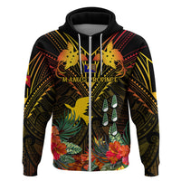 Papua New Guinea Manus Province Hoodie Papua Niugini Coat Of Arms With Flag Style - Wonder Print Shop