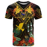 Papua New Guinea Manus Province T Shirt Papua Niugini Coat Of Arms With Flag Style - Wonder Print Shop