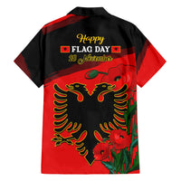 Albania Flag Day Hawaiian Shirt Albanian Coat Of Arms With Red Poppy - Wonder Print Shop