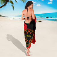 Albania Flag Day Sarong Albanian Coat Of Arms With Red Poppy - Wonder Print Shop