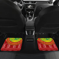 Personalised Mauritania Independence Day Car Mats Mauritanian Map Mix African Pattern - Wonder Print Shop