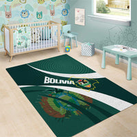 Bolivia Football Area Rug La Verde Sporty Curves Style - Wonder Print Shop