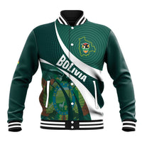 Custom Bolivia Football Baseball Jacket La Verde Sporty Curves Style - Wonder Print Shop