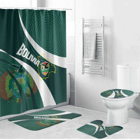 Bolivia Football Bathroom Set La Verde Sporty Curves Style - Wonder Print Shop