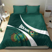 Bolivia Football Bedding Set La Verde Sporty Curves Style - Wonder Print Shop