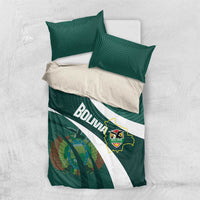 Bolivia Football Bedding Set La Verde Sporty Curves Style - Wonder Print Shop