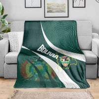 Bolivia Football Blanket La Verde Sporty Curves Style - Wonder Print Shop