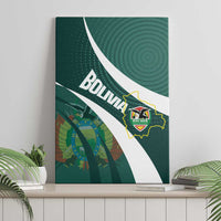 Bolivia Football Canvas Wall Art La Verde Sporty Curves Style - Wonder Print Shop