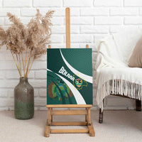 Bolivia Football Canvas Wall Art La Verde Sporty Curves Style - Wonder Print Shop