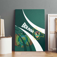 Bolivia Football Canvas Wall Art La Verde Sporty Curves Style - Wonder Print Shop