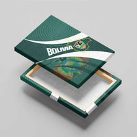 Bolivia Football Canvas Wall Art La Verde Sporty Curves Style - Wonder Print Shop