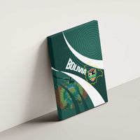 Bolivia Football Canvas Wall Art La Verde Sporty Curves Style - Wonder Print Shop
