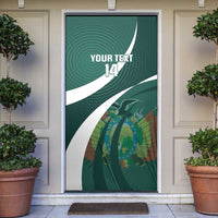 Custom Bolivia Football Door Cover La Verde Sporty Curves Style - Wonder Print Shop
