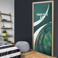 Custom Bolivia Football Door Cover La Verde Sporty Curves Style - Wonder Print Shop