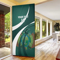 Custom Bolivia Football Door Cover La Verde Sporty Curves Style - Wonder Print Shop