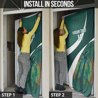 Custom Bolivia Football Door Cover La Verde Sporty Curves Style - Wonder Print Shop