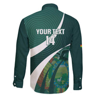 Custom Bolivia Football Family Matching Off The Shoulder Long Sleeve Dress and Hawaiian Shirt La Verde Sporty Curves Style - Wonder Print Shop