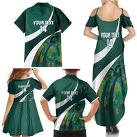 Custom Bolivia Football Family Matching Summer Maxi Dress and Hawaiian Shirt La Verde Sporty Curves Style - Wonder Print Shop