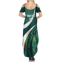 Custom Bolivia Football Family Matching Summer Maxi Dress and Hawaiian Shirt La Verde Sporty Curves Style - Wonder Print Shop