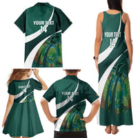 Custom Bolivia Football Family Matching Tank Maxi Dress and Hawaiian Shirt La Verde Sporty Curves Style - Wonder Print Shop
